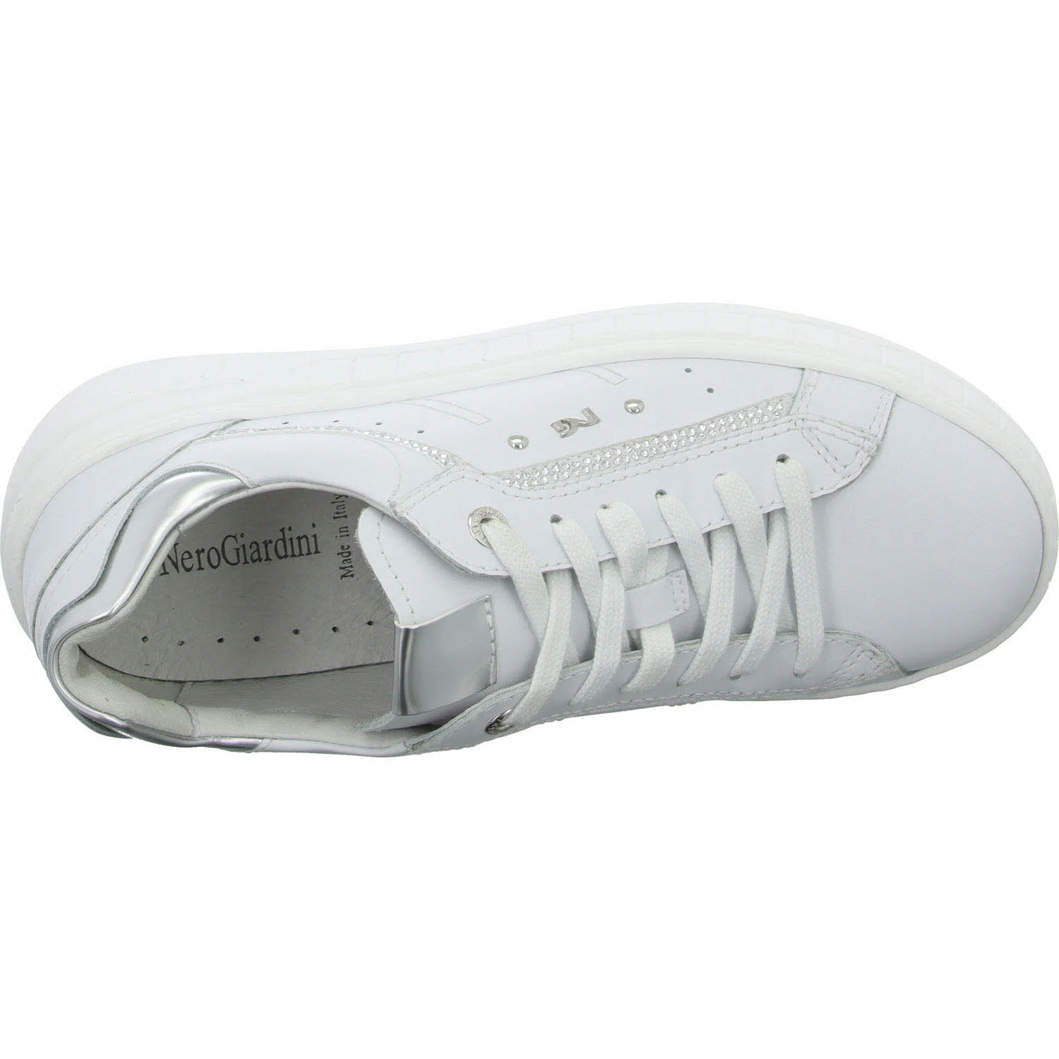 NeroGiardini Damen Schnürschuhe E513093D 707 E513093D bianco normal