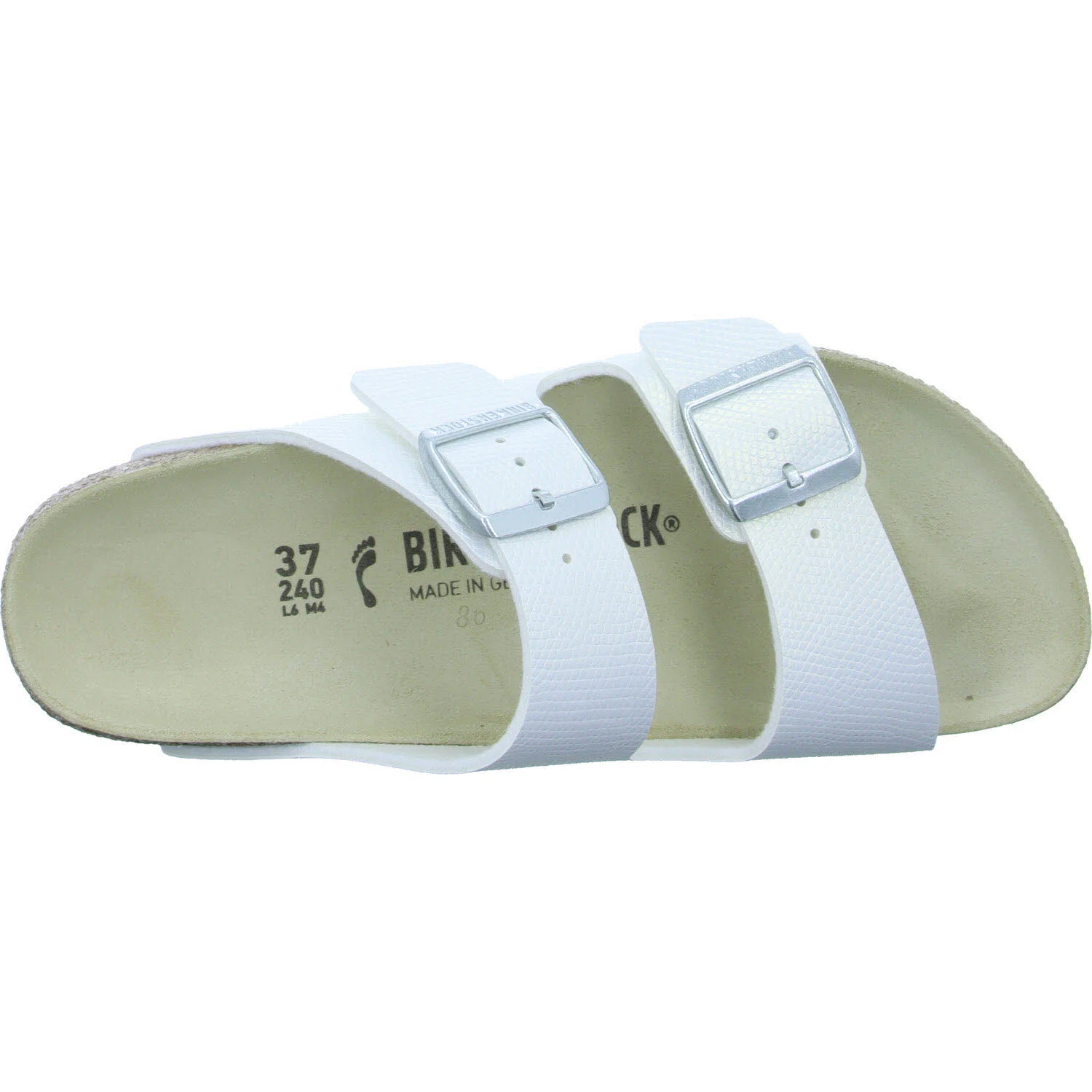 Element 8 von 8 (Bild) – BIRKENSTOCK Pantoletten 1026500 Arizona Birko-Flor shiny lizard white schmal