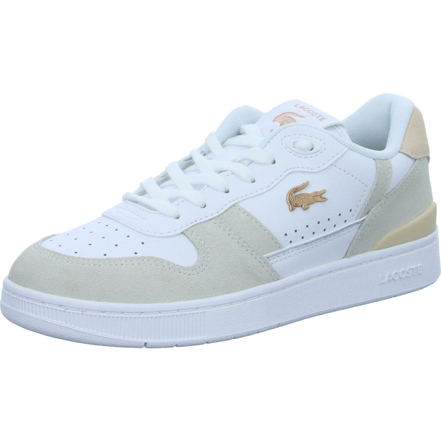 Lacoste Damen Schnürschuhe 48SFA0043_1Y9 Women's T-Clip Set Sneakers Blush Pack white/light pink normal