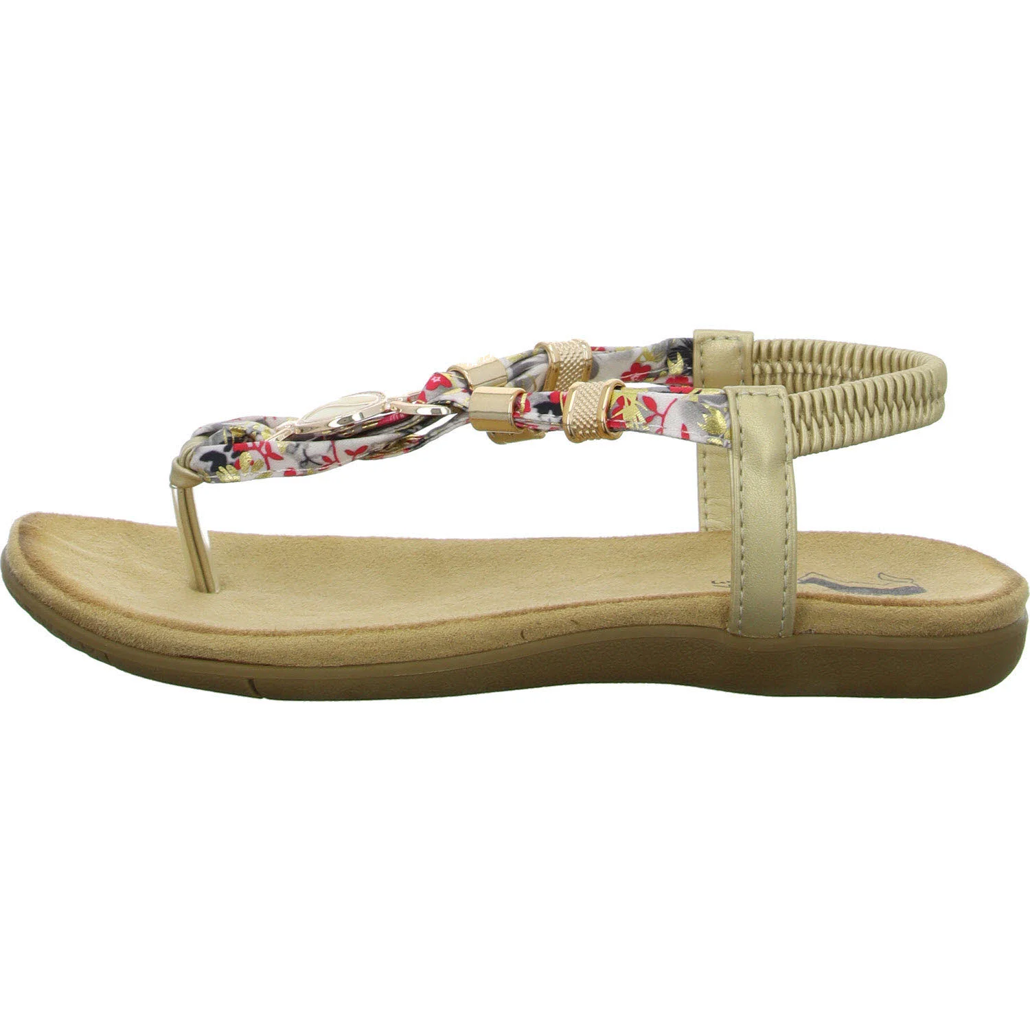 2go Fashion Damen Sandalen 8018805-512 8018805 rot/gold normal