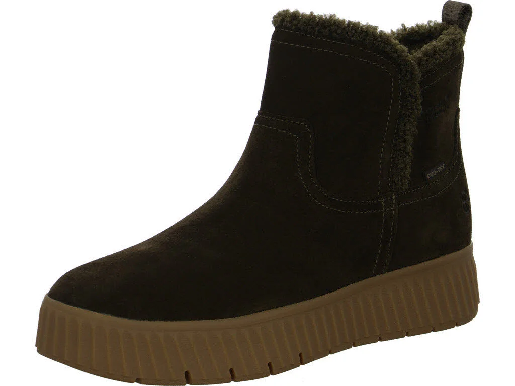 Tamaris Comfort Damen Stiefelette warm 8-86422-45-722 8-86422-45 olive weit