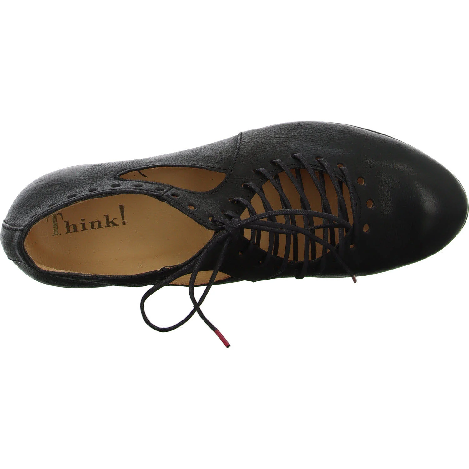 Think Damen Schnürschuhe 3-000565-0000 Guad2 schwarz F 1/2 (normal)