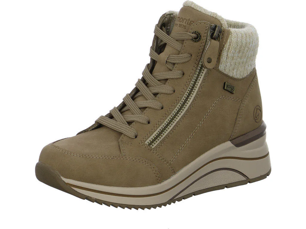 Remonte Damen Schnürstiefel D0T77-21 D0T77 camel/offwhite-metallic/camel H (extra weit)