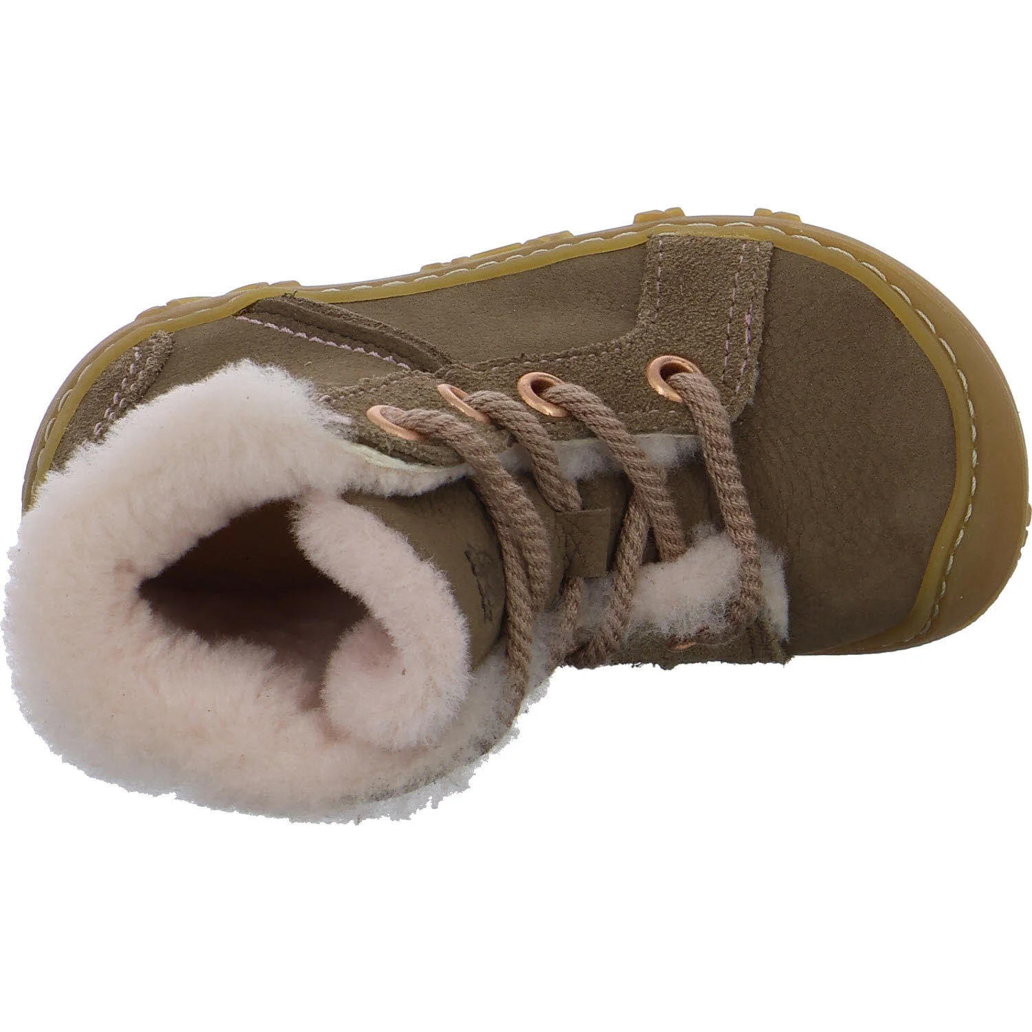 Ricosta Kinder Schnürstiefel 50 1500103/270 Elia schoko/rosa WMS weit