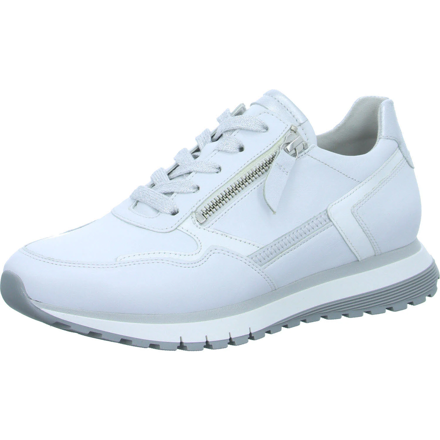 Element 2 von 8 (Bild) – Gabor Damen Schnürschuhe 86.378.50 86.378 weiss/silber H (weit)