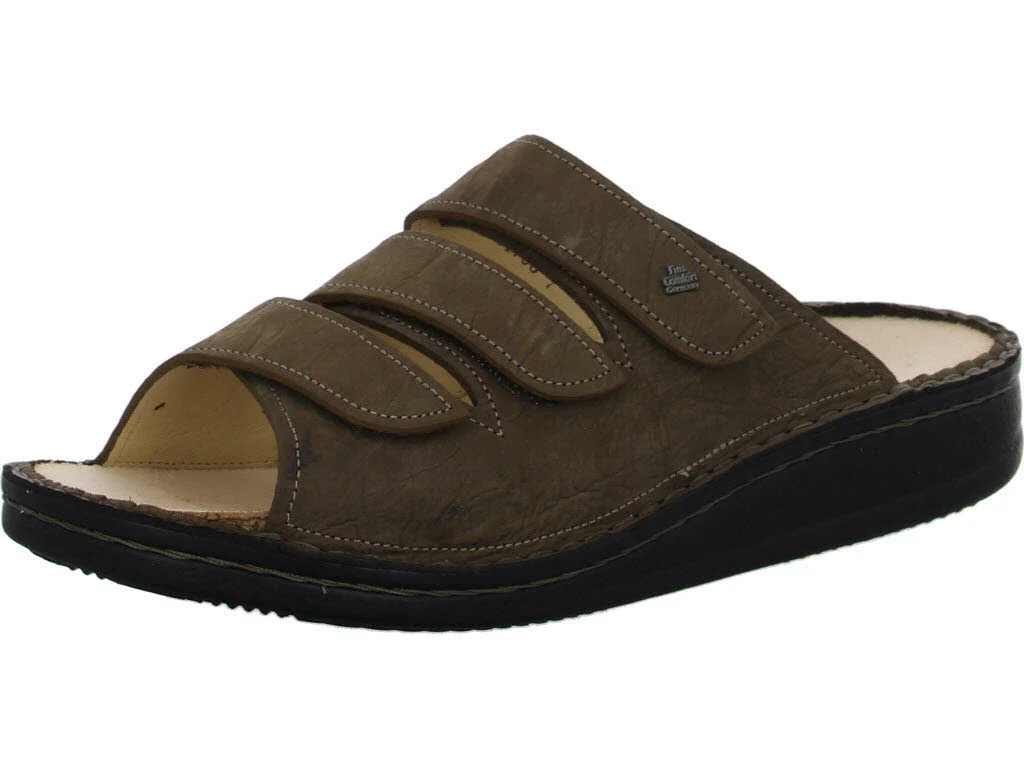 Element 1 von 8 (Bild) – Finn Comfort Pantoletten 01508-039014 Korfu Tabak weit