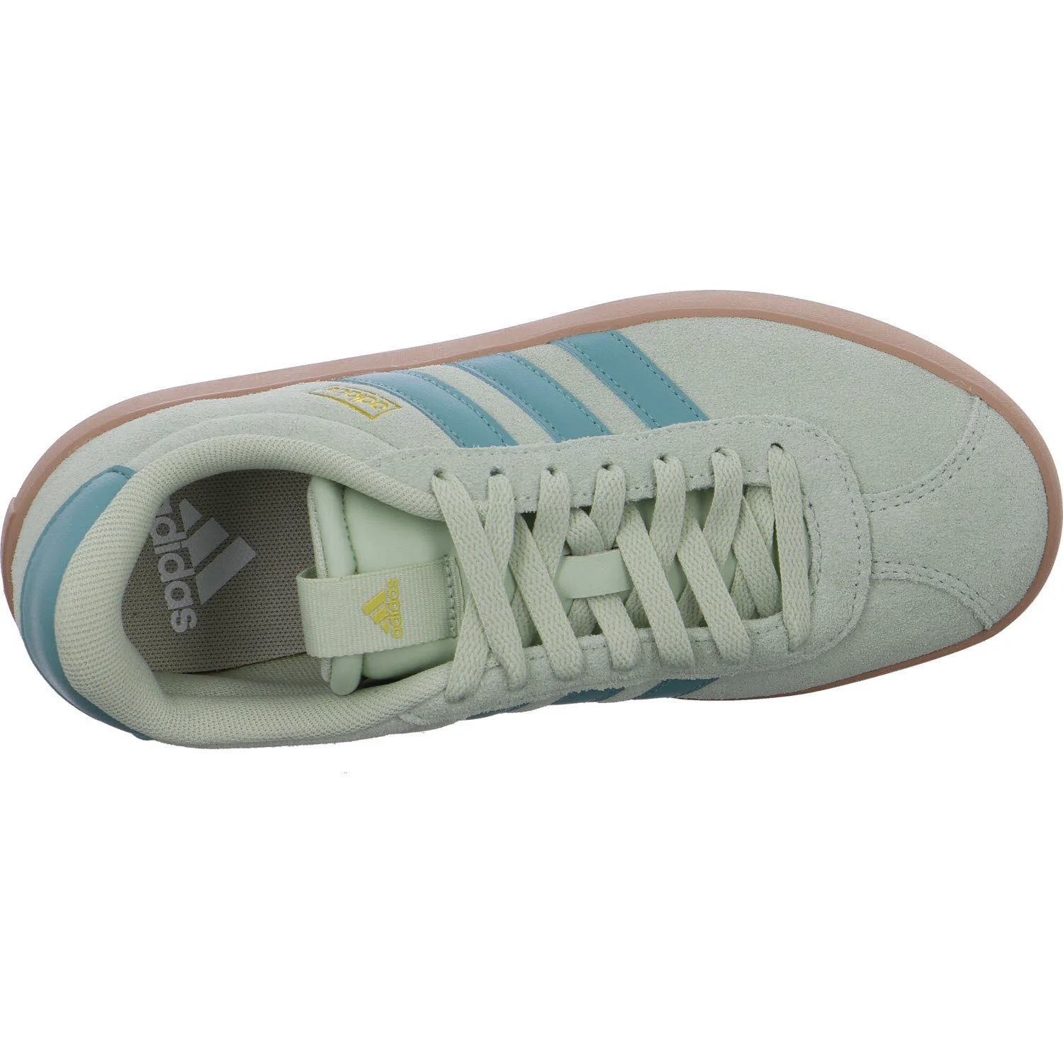 Adidas Damen Schnürschuhe KI2077 VL COURT 3.0 linen green/mint ton/gold ton/gold met. normal