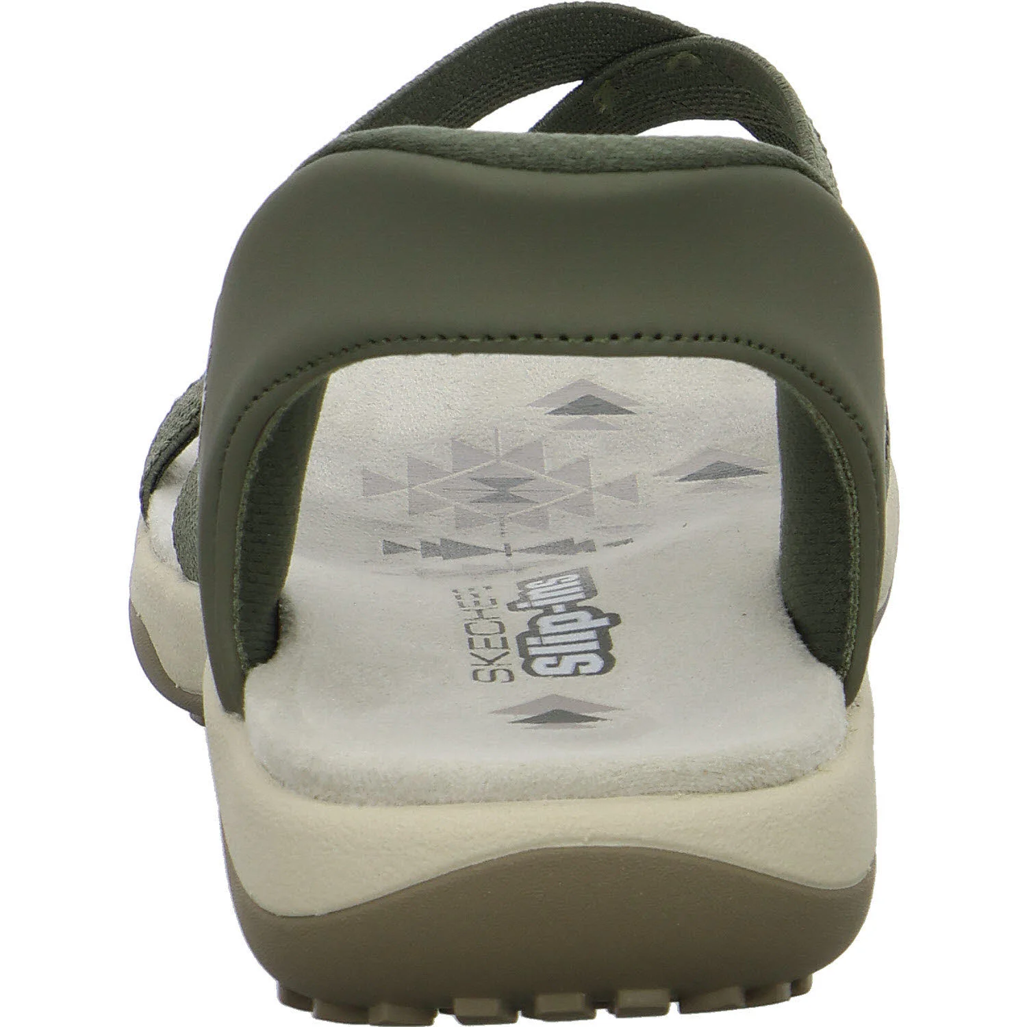 Skechers Damen Sandalen 163460 OLV Reggae Slim - Stretch Flex olive normal