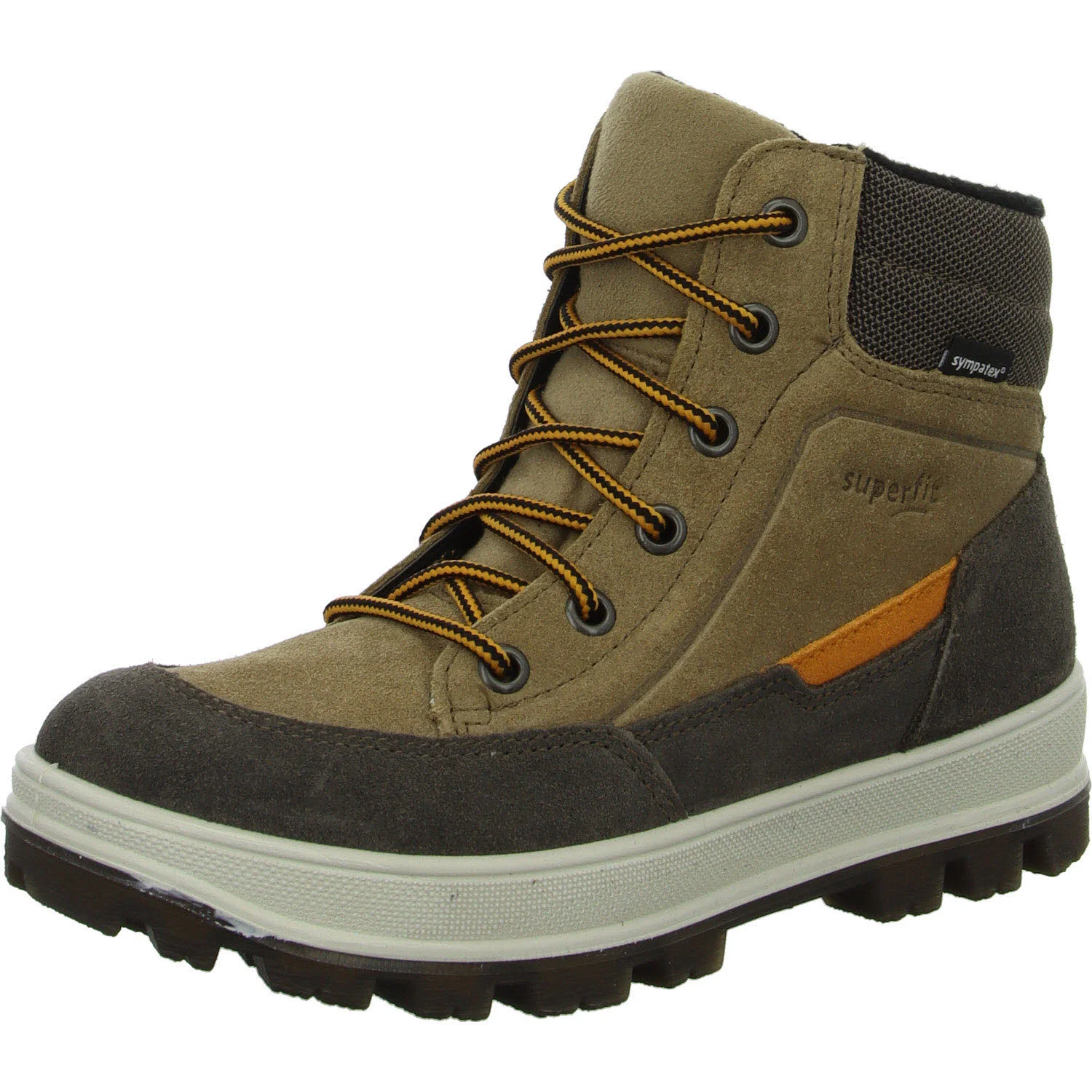 Superfit Kinder Schnürstiefel 1-800478-3000 Tedd braun/orange WMS weit
