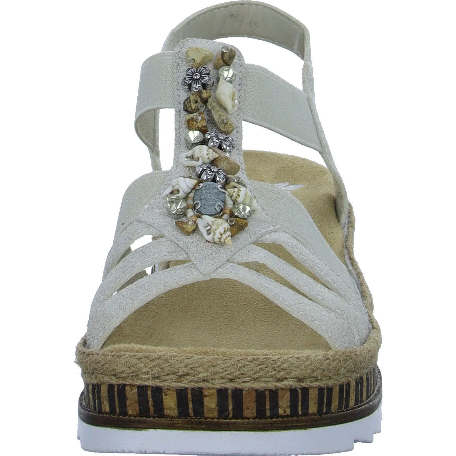 Element 3 von 8 (Bild) – Rieker Damen Sandalen V7949-90 V7949 beige-gold E 1/2 (schmal)