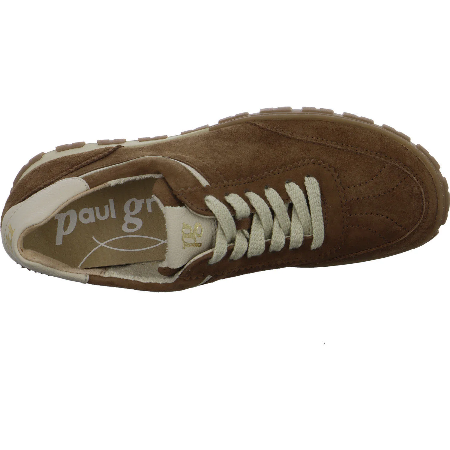 Paul Green Damen Schnürschuhe 5504-080 5504 nut/biscuit normal