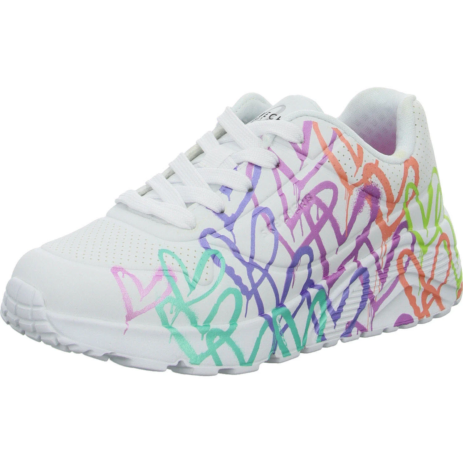 Skechers Kinder Halbschuhe zum Schnüren 314098L WMLT UNO Lite - Metallic Joy white/multi normal