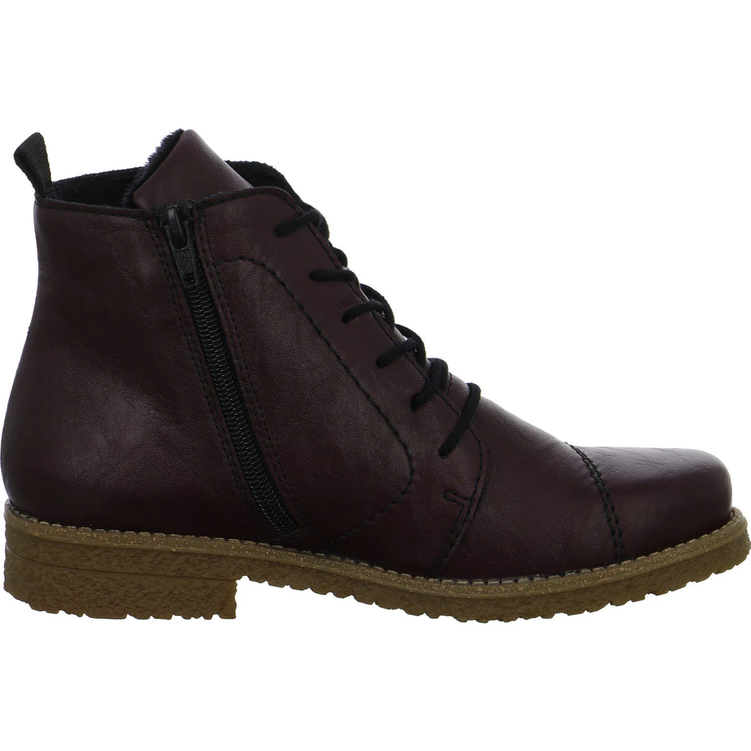 Element 7 von 8 (Bild) – Rieker Damen Schnürstiefel 73500-30 73500 brombeer F 1/2 (normal)