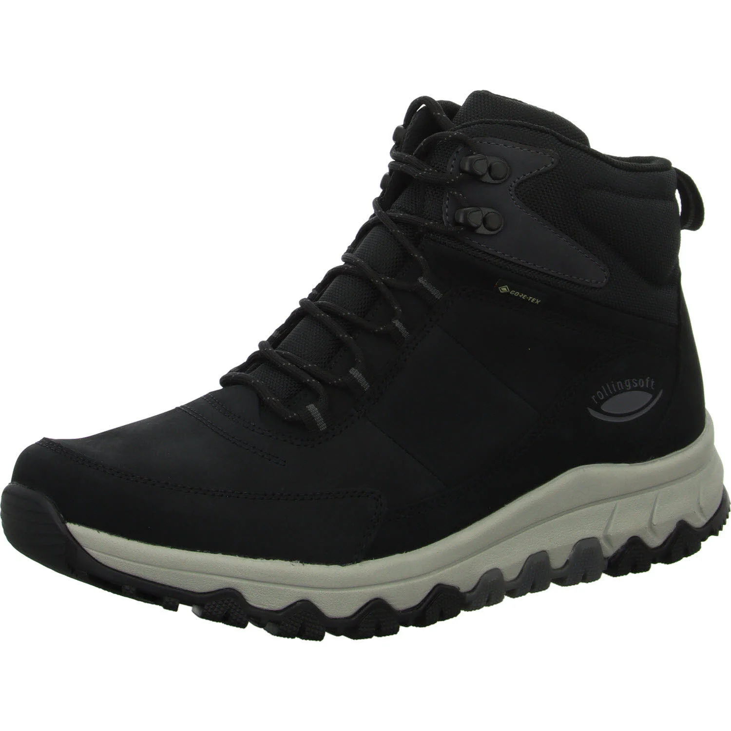Element 2 von 8 (Bild) – Gabor Rollingsoft Herren Schnürstiefel 8005.52.01 8005.52 black G 1/2 (normal)