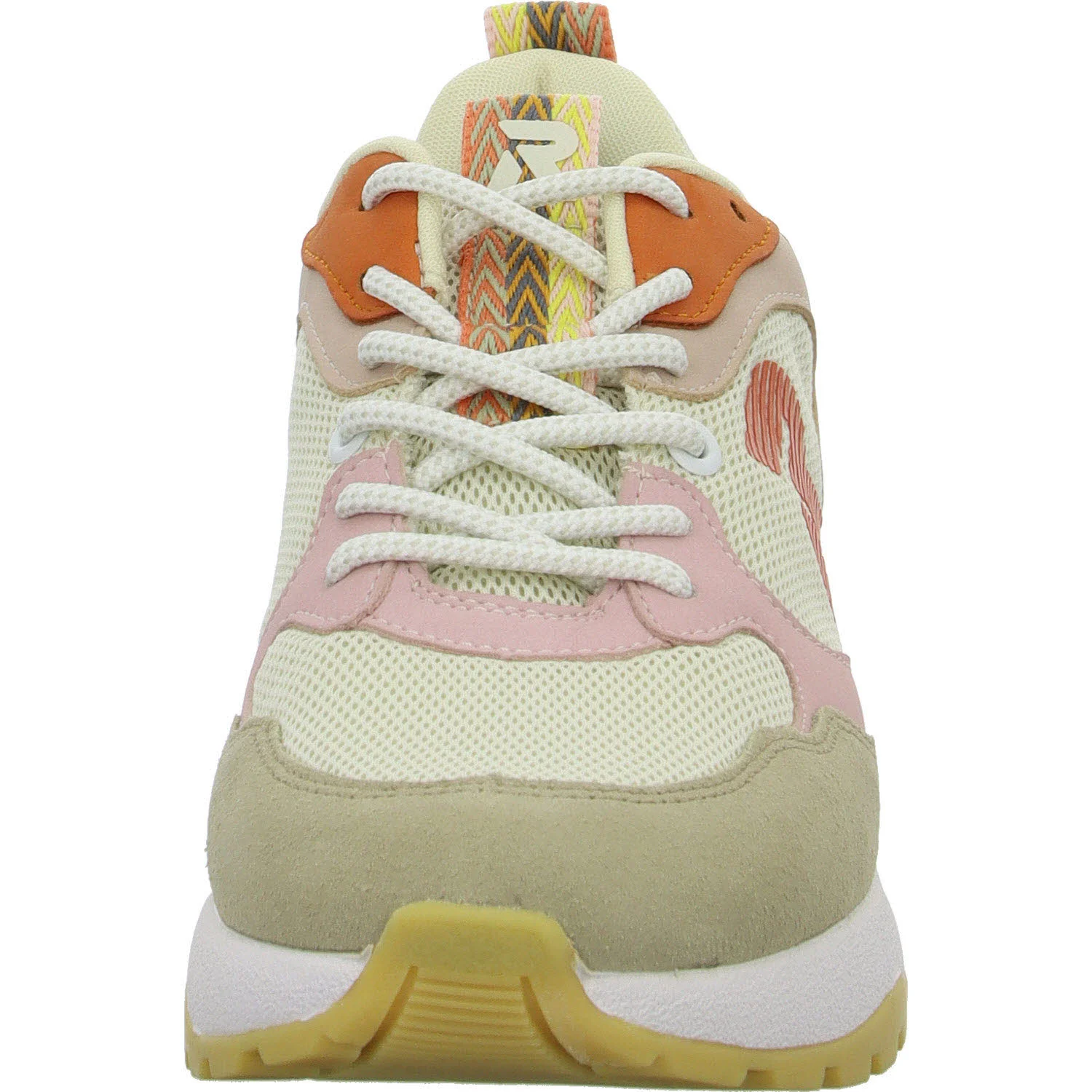 Rieker Damen Schnürschuhe W2506-61 W2506 lehm/crema/bouchara/pumpkin F 1/2 (normal)