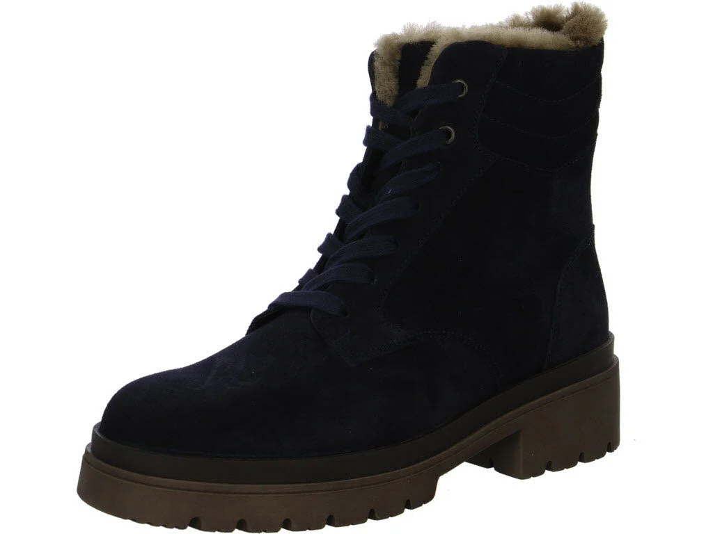 Gabor Damen Schnürstiefel warm 8068.01.005 8068.01 darkblue (So.taupe) G (normal)