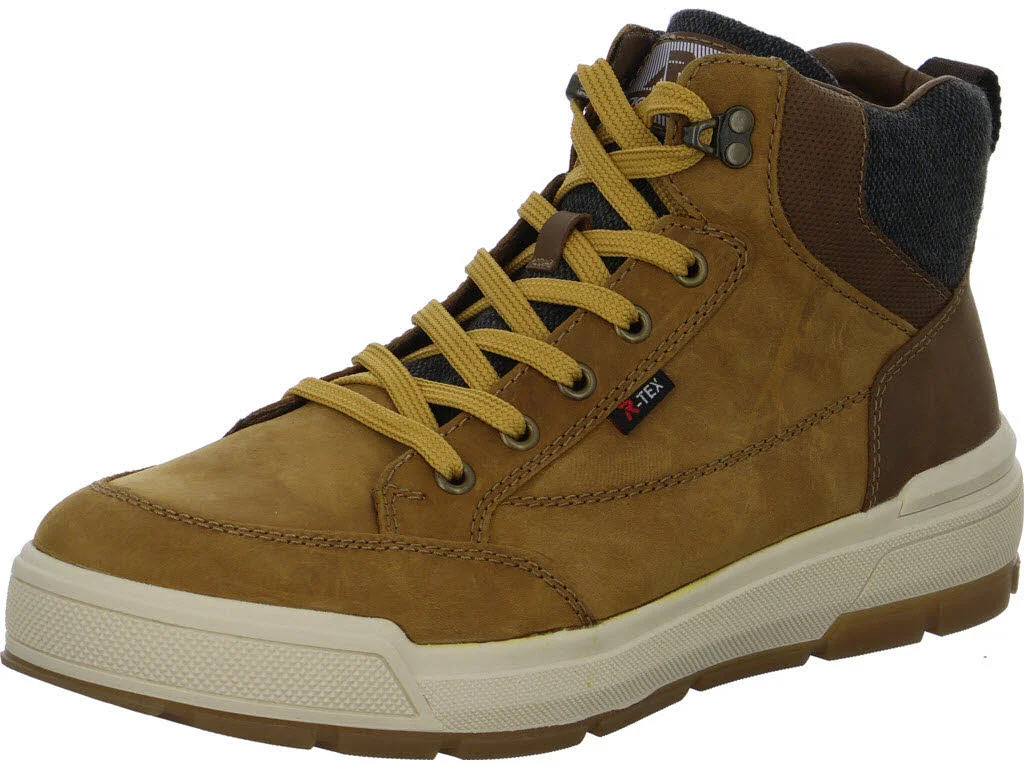 Rieker Herren Schnürstiefel warm U0074-68 U0074 butterscotch/nuss/anthrazit G 1/2 (weit)