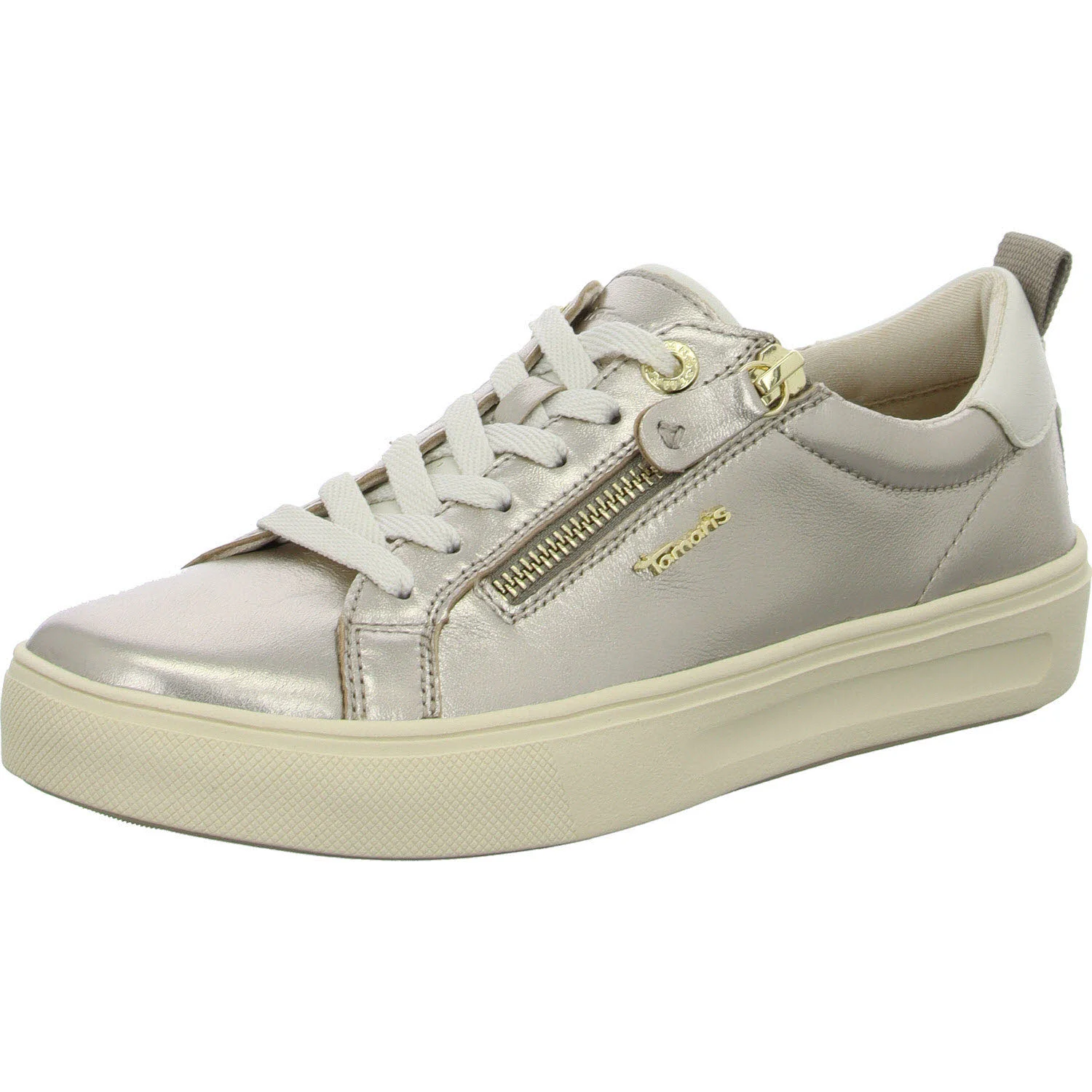 Element 2 von 8 (Bild) – Tamaris Comfort Damen Schnürschuhe 8-83707-42/909 8-83707-42 lt gold weit