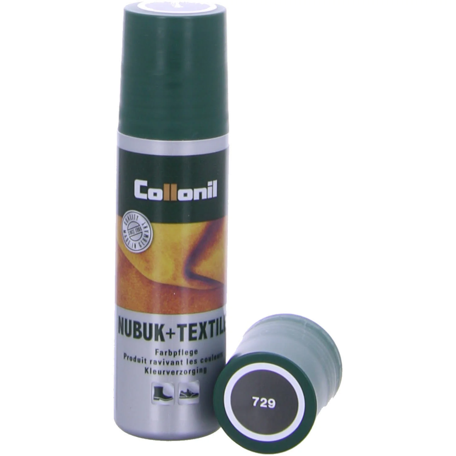 Collonil Flüssigpflege 51130001729 Nubuk + Textile 100ml dunkelgrau 729