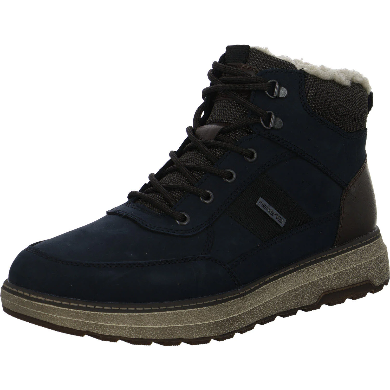 Rieker Herren Schnürstiefel warm B5546-14 B5546 pazifik/kastanie/schwarz-braun H (extra weit)