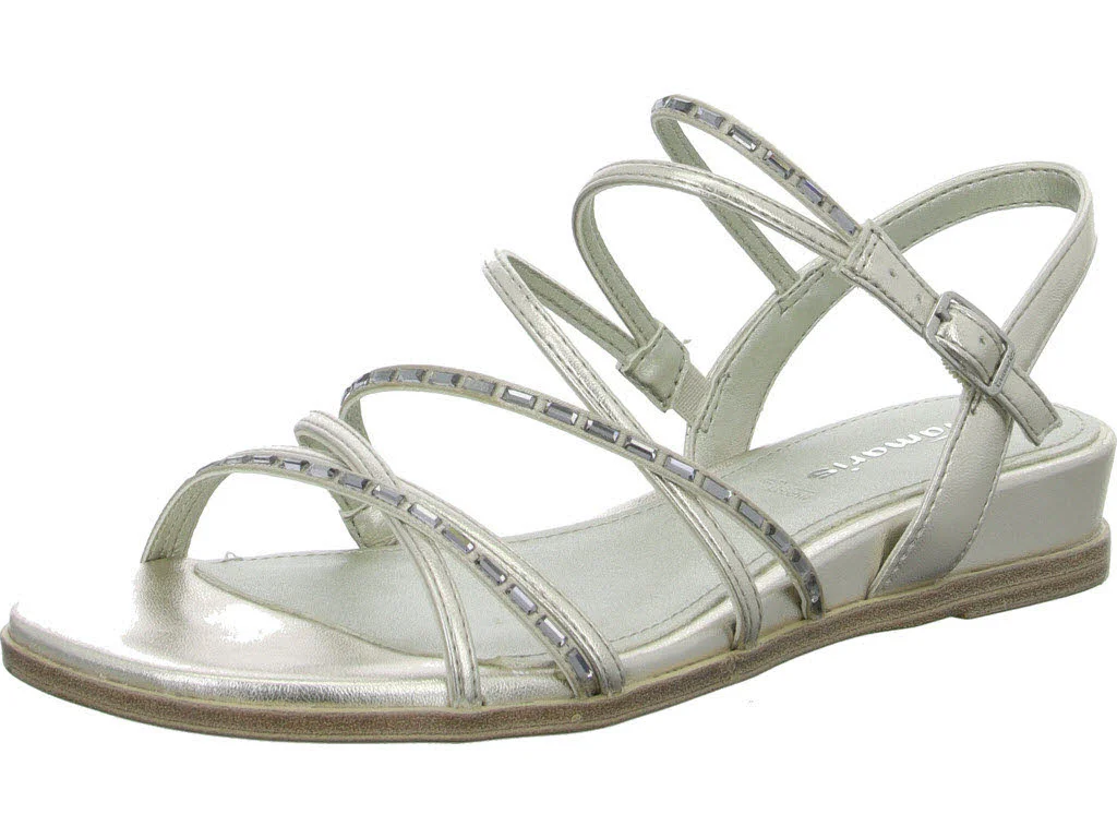Element 1 von 8 (Bild) – Tamaris Damen Sandalen 1-28103-42/957 1-28103-42 platinum normal
