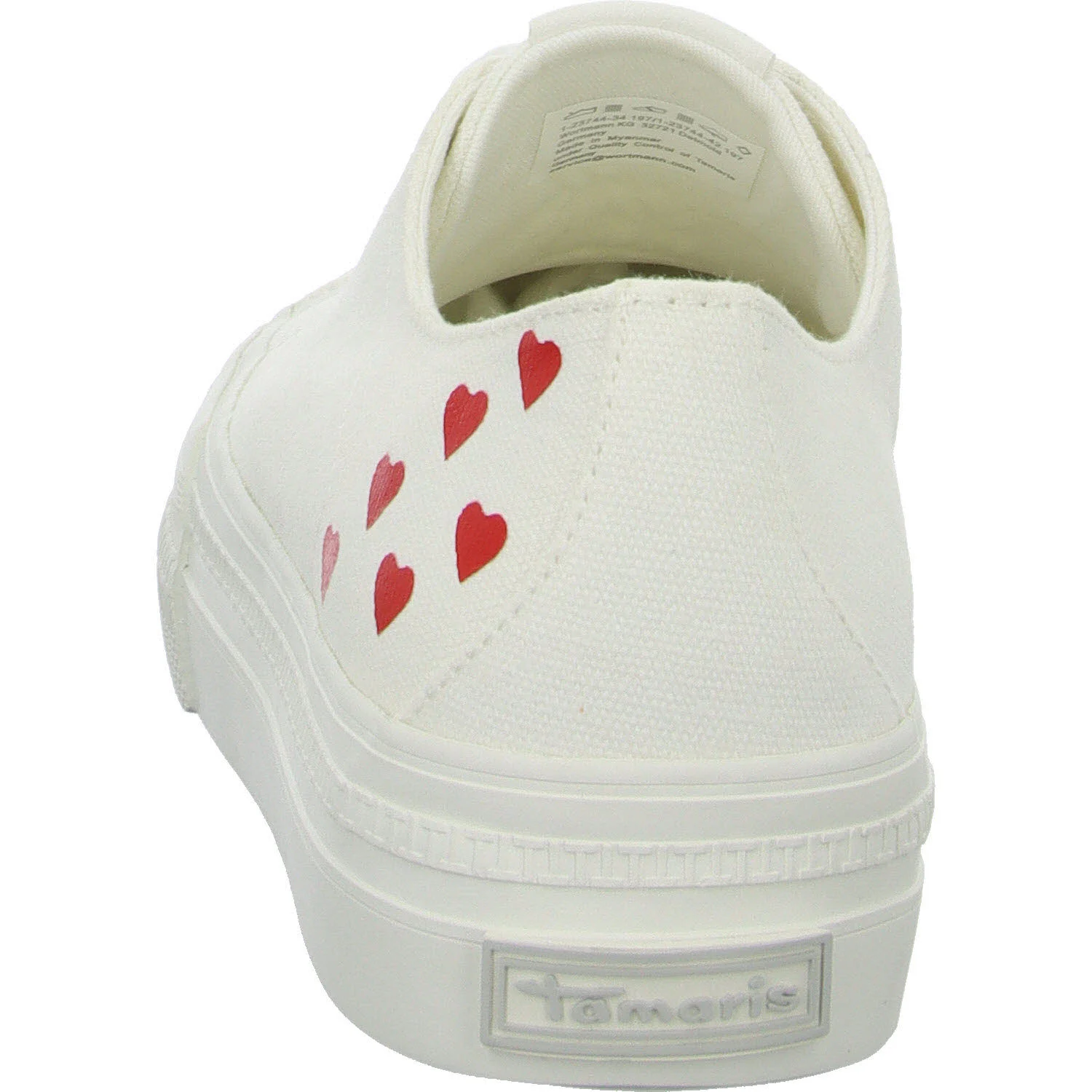 Element 4 von 8 (Bild) – Tamaris Damen Schnürschuhe 1-23744-42/197 1-23744-42 white comb normal