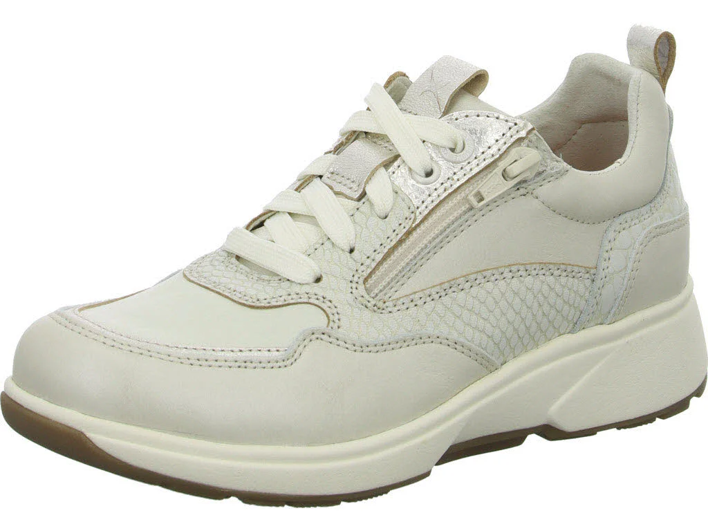 Xsensible Damen Schnürschuhe 30215.3/176-HX Grenoble soft pearl combi HX (weit)