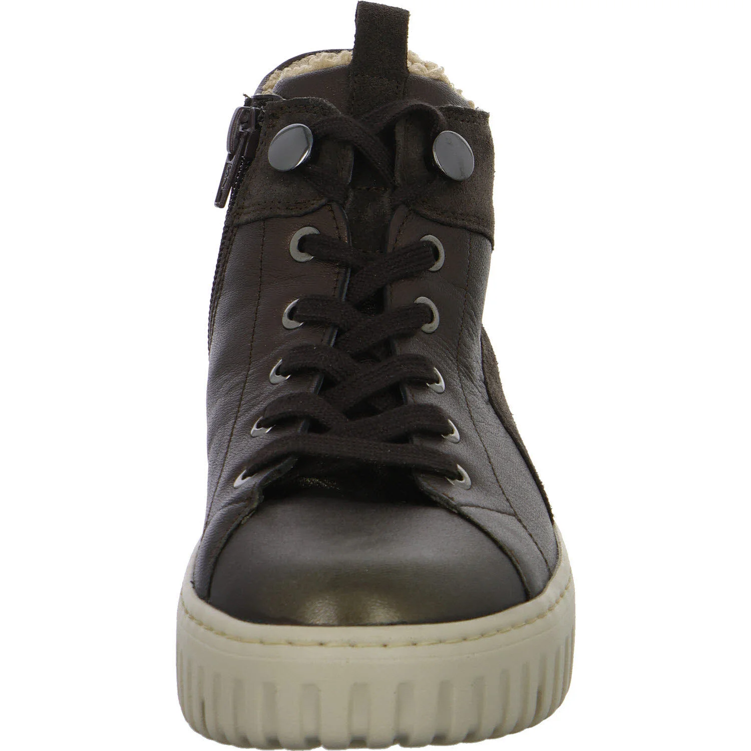 Waldläufer Damen Schnürstiefel warm 941804-404/192 H-Livia brown darkbrown H (weit)