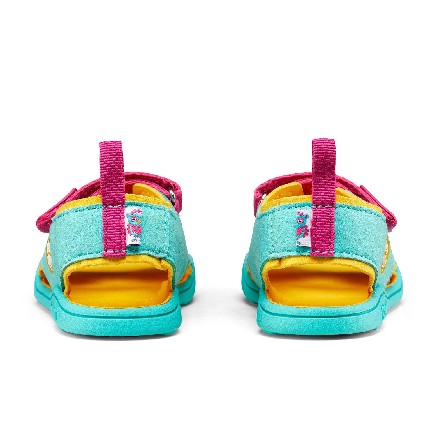 Affenzahn Kinder Sandalen 00392-30003 Sandale Vegan Airy Eule türkis/pink normal