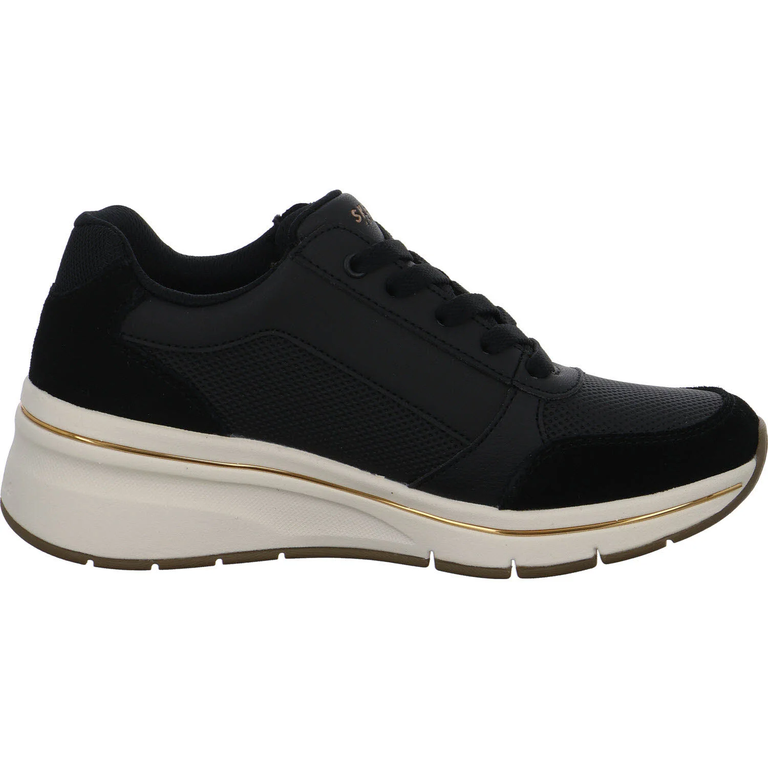 Skechers Damen Schnürschuhe 190370 BLK Billion Flex - Luxe Up black normal