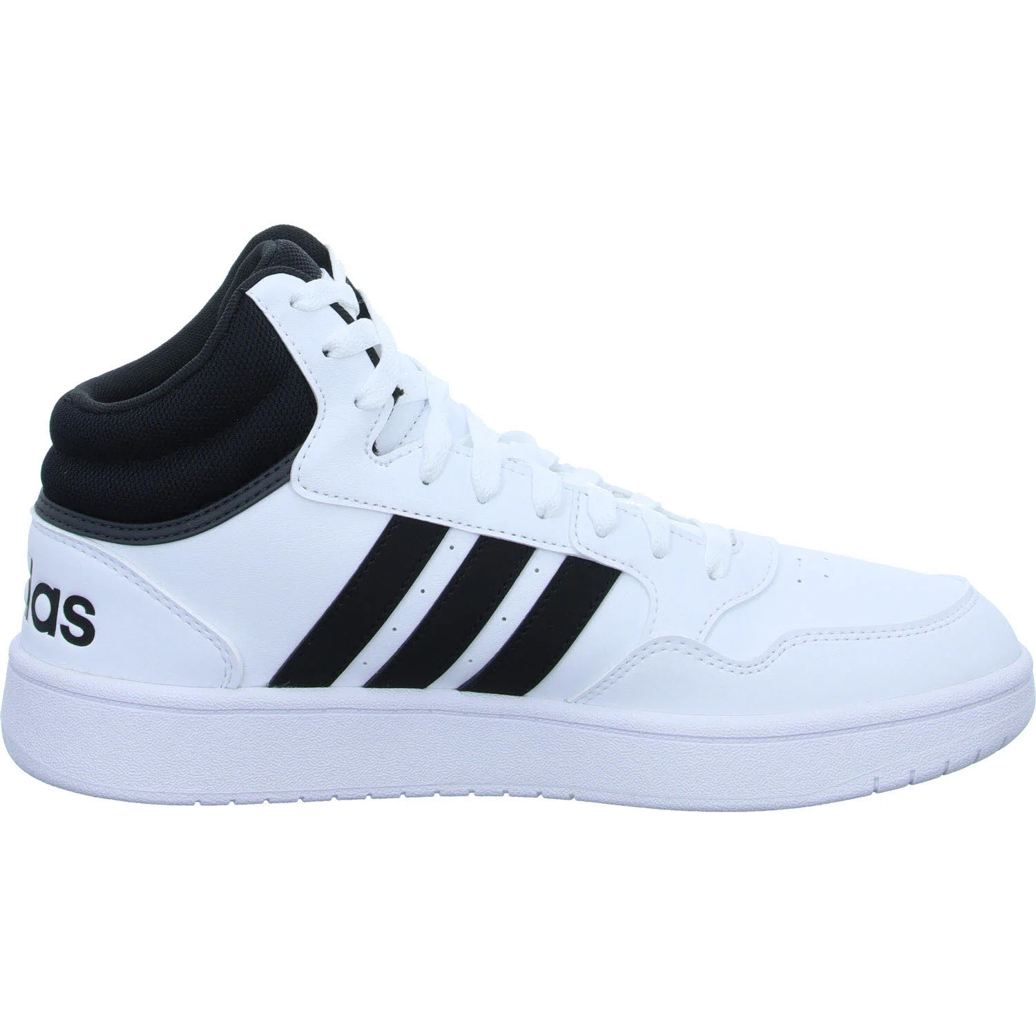 Element 7 von 8 (Bild) – Adidas Herren Schnürstiefel GW3019 HOOPS 3.0 MID CBLACK/CBLACK/FTWWHT normal