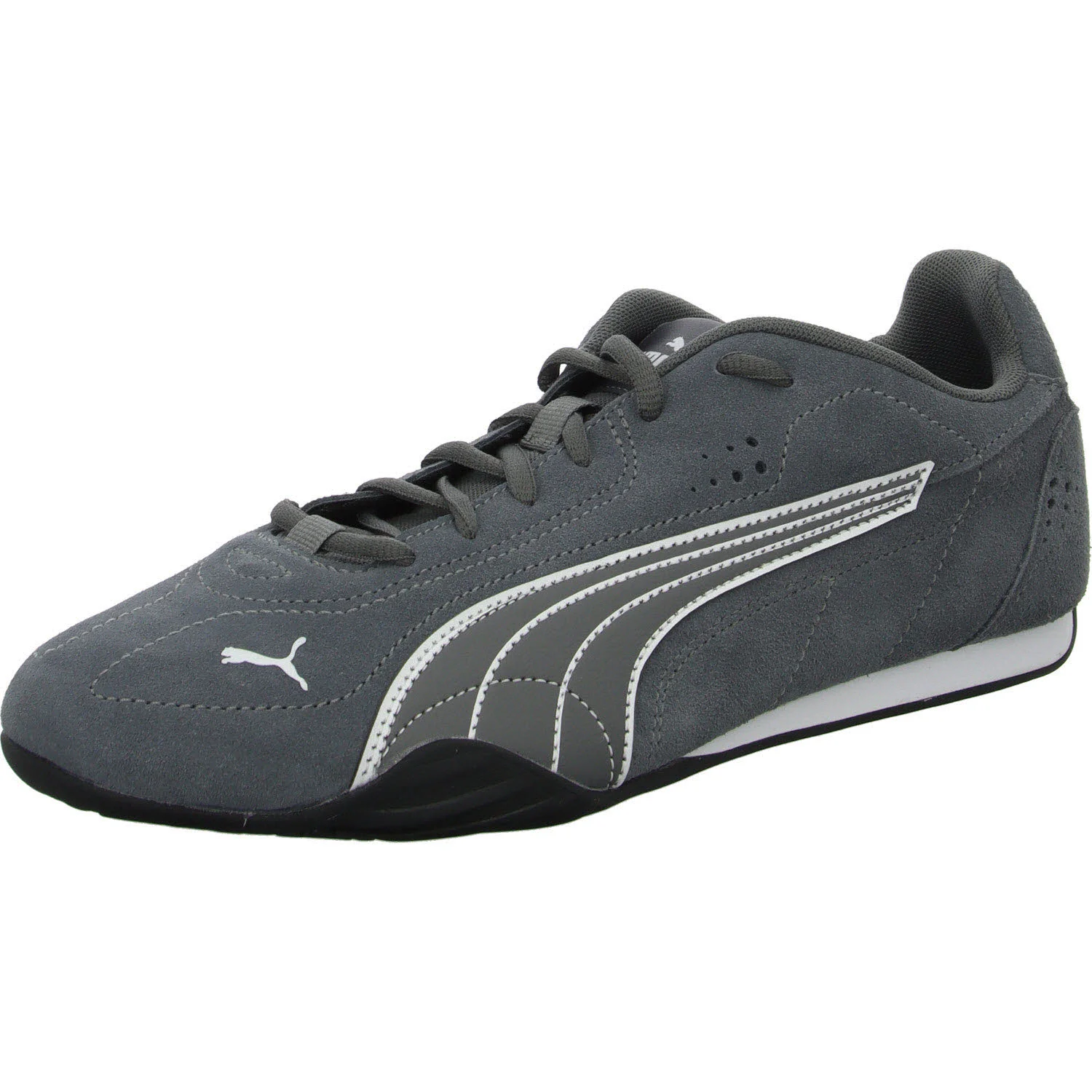 Puma Herren Schnürschuhe 402681 PUMA CATCH SD cool dark gray - puma white normal