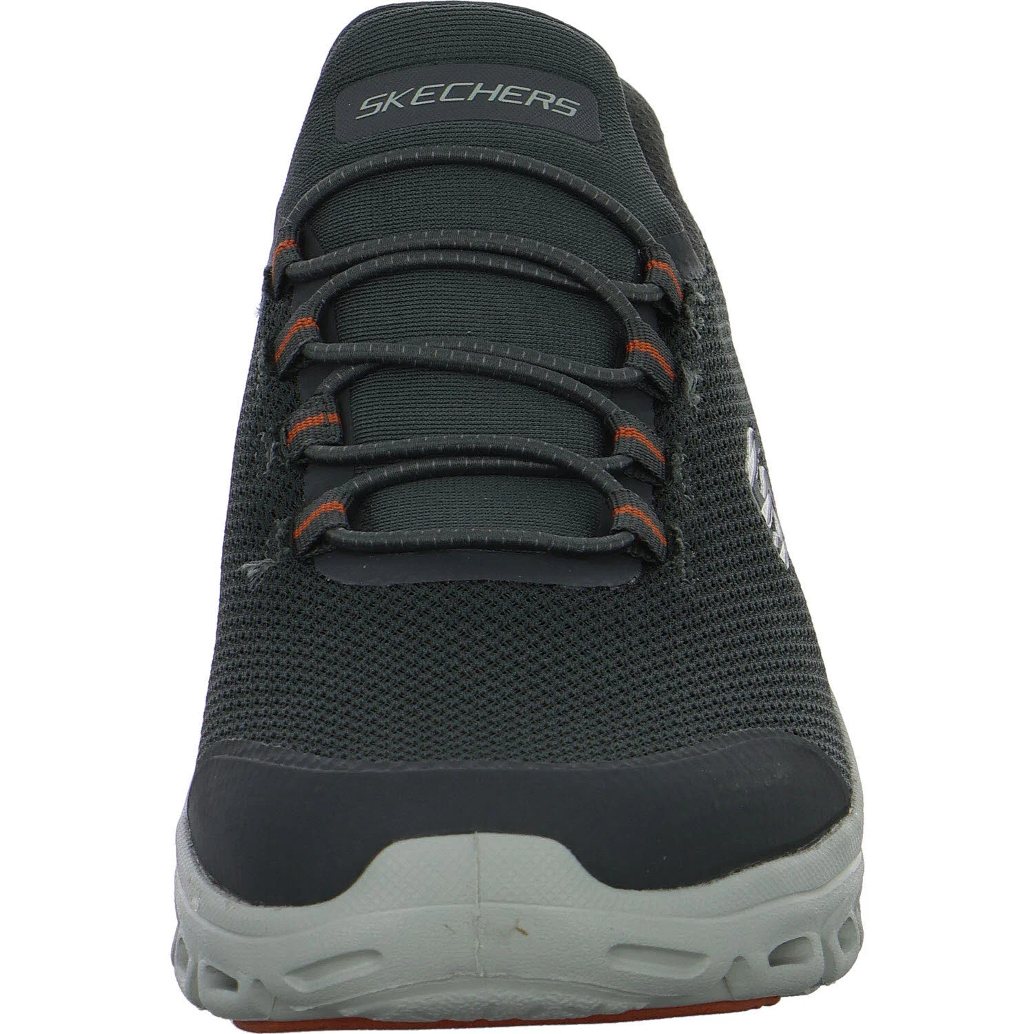 Skechers Herren Slipper 233017 CCOR Glide Step - Remnynt charcoal/orange normal