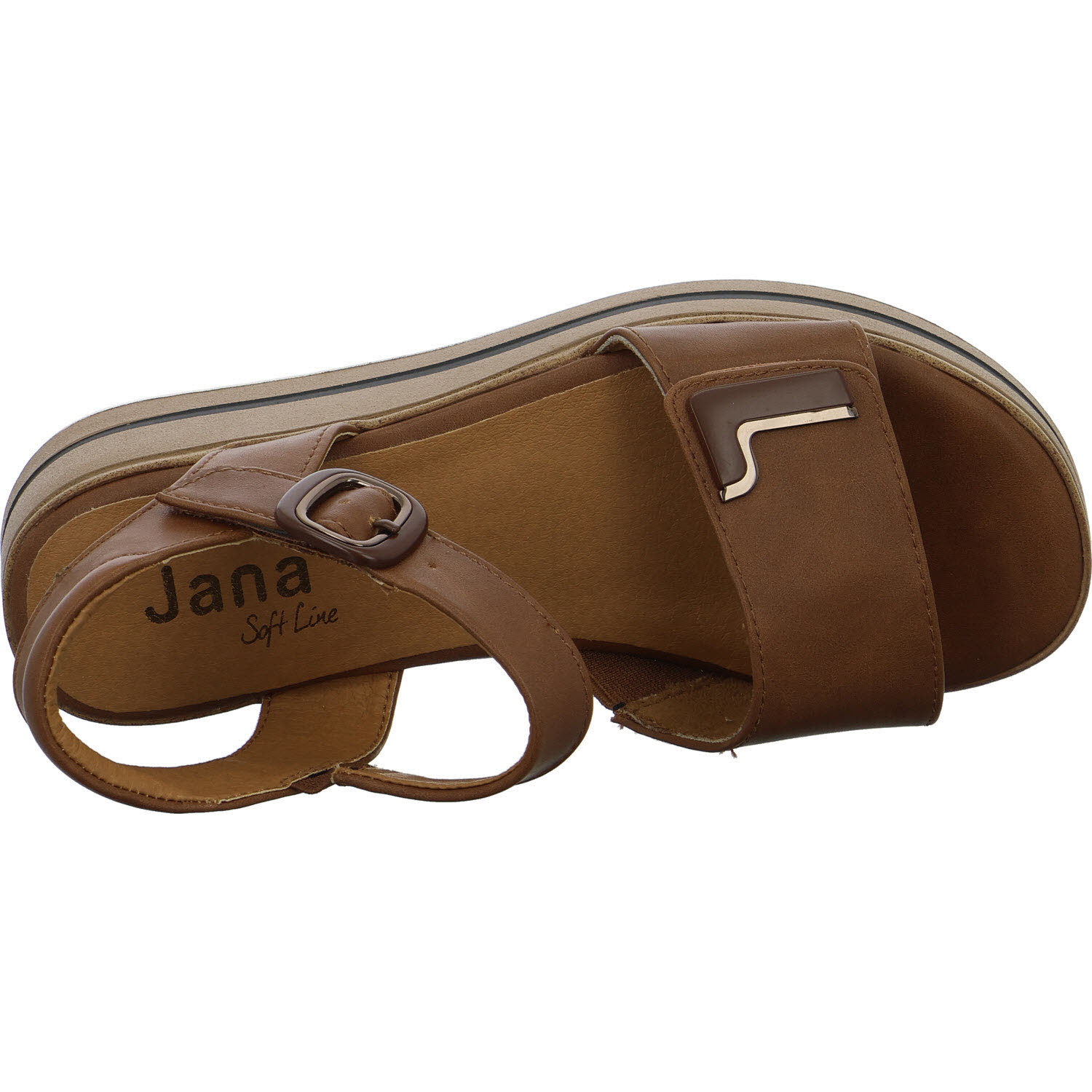Jana Damen Sandalen 8-28269-46/305 8-28269-46 cognac H (weit)