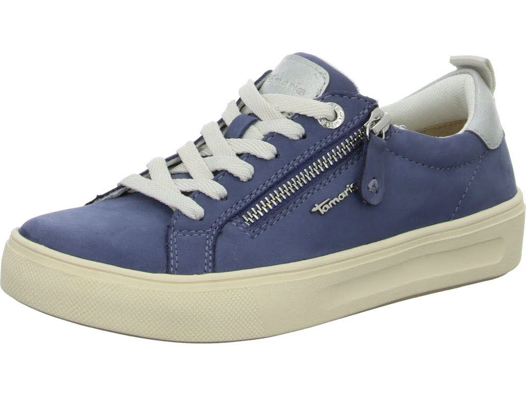 Element 1 von 8 (Bild) – Tamaris Comfort Damen Schnürschuhe 8-83707-42/811 8-83707-42 denim nubuc weit