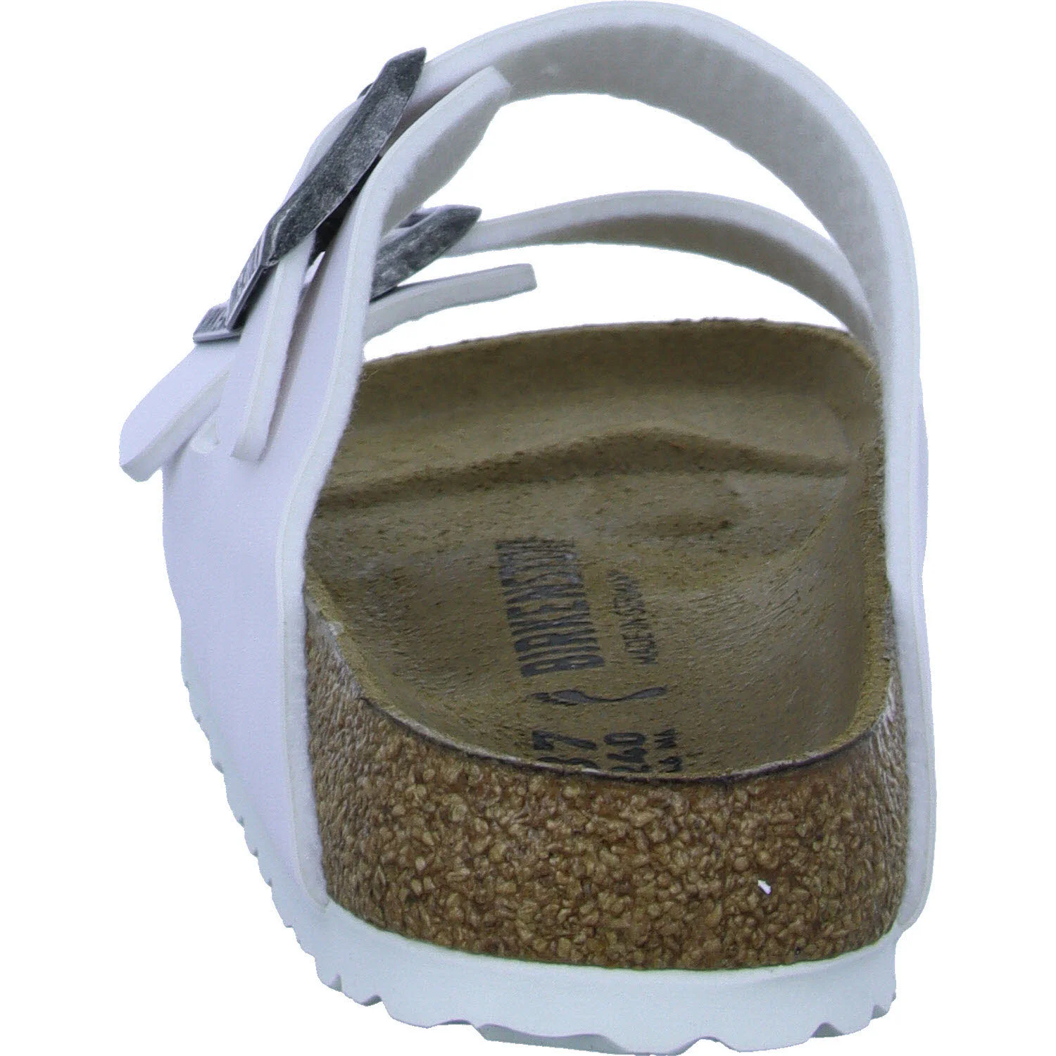 Element 4 von 8 (Bild) – BIRKENSTOCK Pantoletten 552683 Arizona Birko-Flor weiß schmal