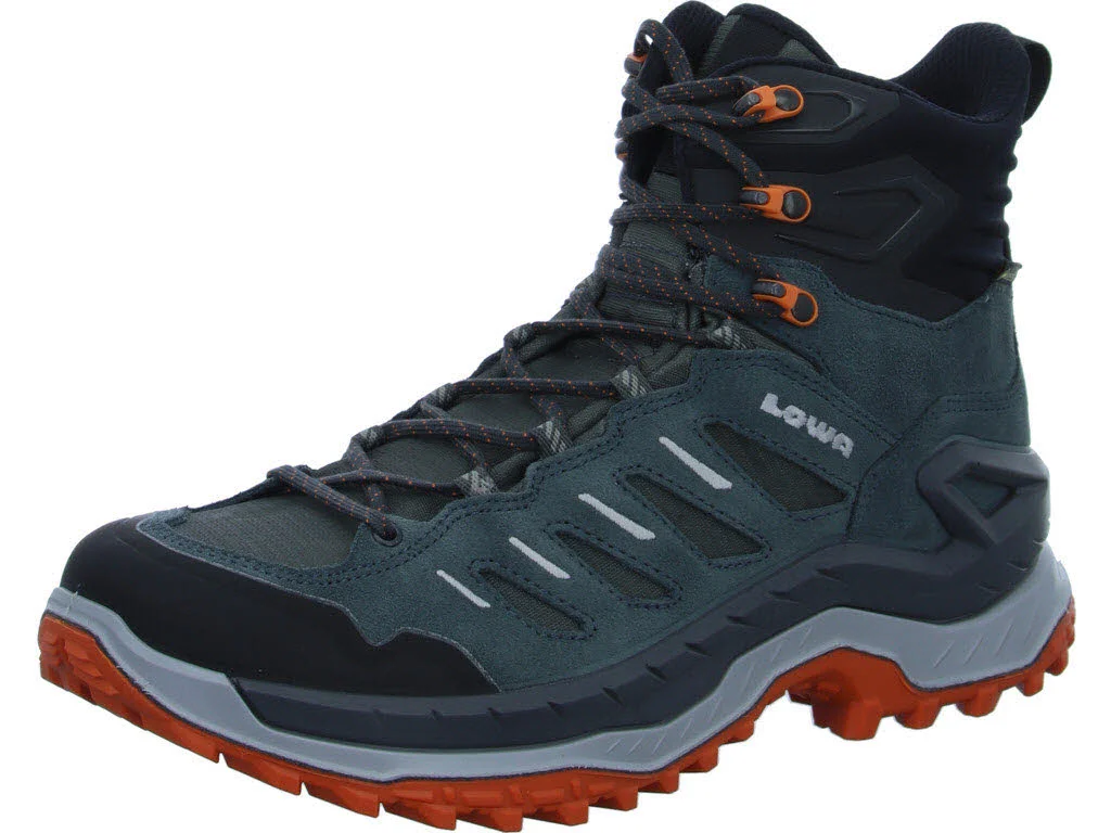 Element 1 von 8 (Bild) – Lowa Herren Schnürstiefel 311330/7954 Innovo GTX Mid rauchgrün/flamme normal