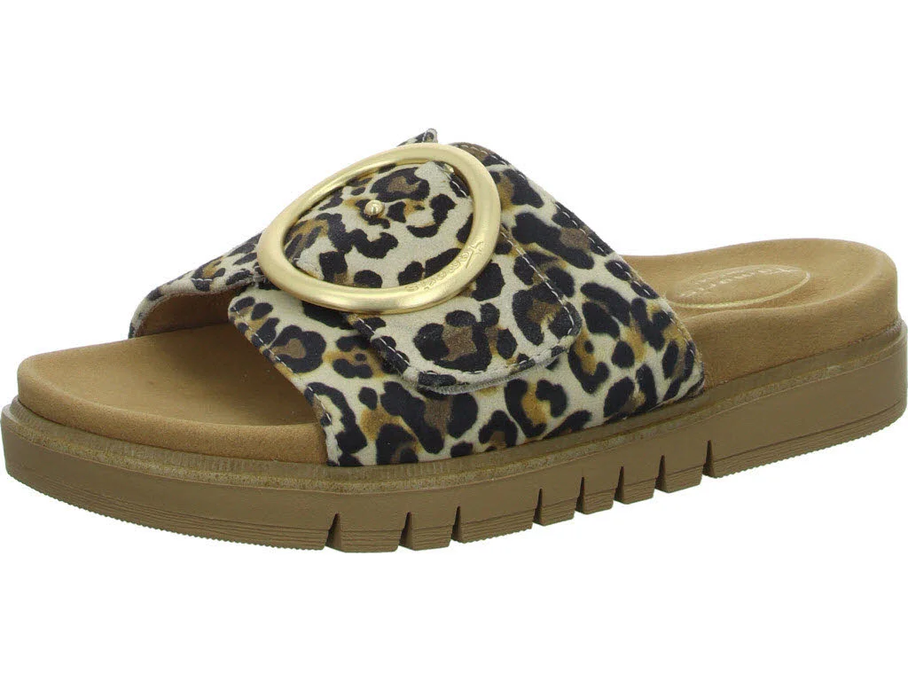 Tamaris Comfort Damen Pantoletten 8-87106-42/903 8-87106-42 leopard weit