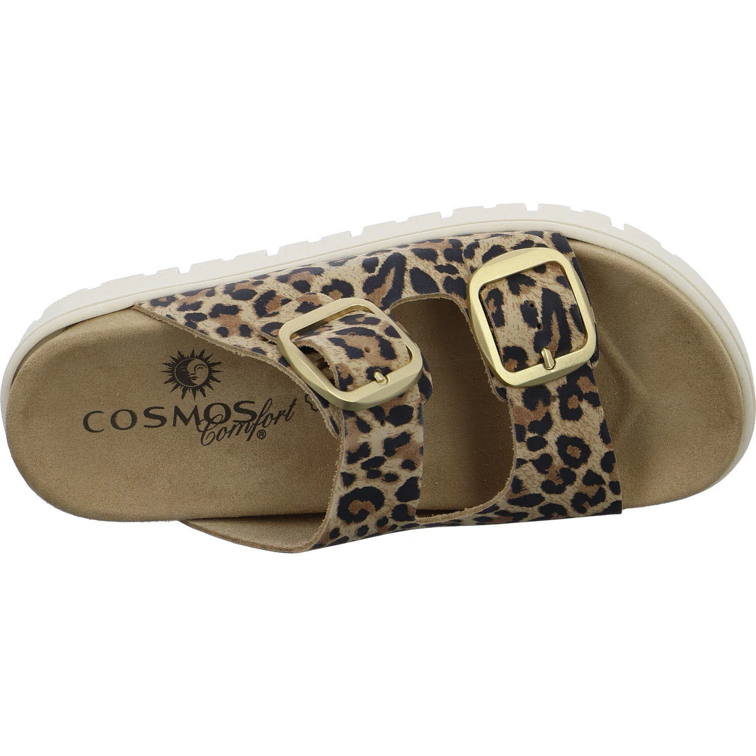Cosmos Damen Pantoletten 6304703-966 6304703 cognac/leo normal