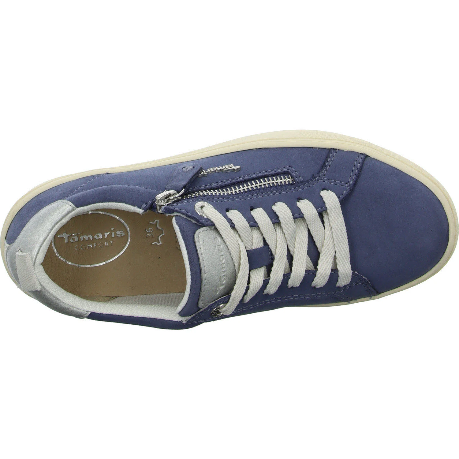 Element 8 von 8 (Bild) – Tamaris Comfort Damen Schnürschuhe 8-83707-42/811 8-83707-42 denim nubuc weit