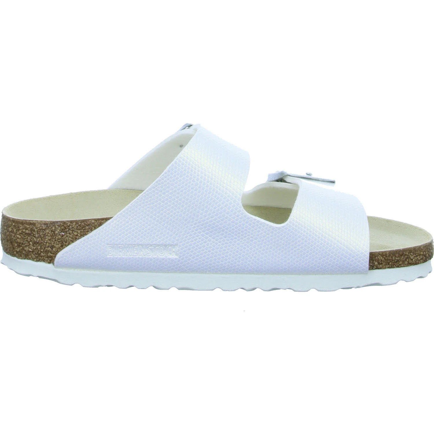 Element 7 von 8 (Bild) – BIRKENSTOCK Pantoletten 1026500 Arizona Birko-Flor shiny lizard white schmal