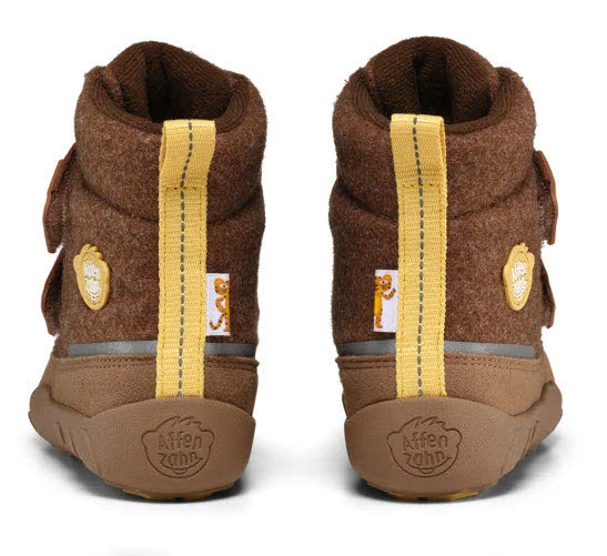 Affenzahn Kinder Winterstiefel 01250-70003 Winterstiefel Wolle Comfy Tiger gelb, braun normal