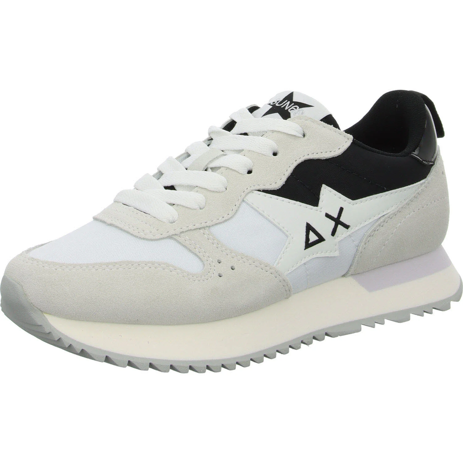 SUN68 Damen Schnürschuhe Z35211 01 STARGIRL MULTICOLOR white normal