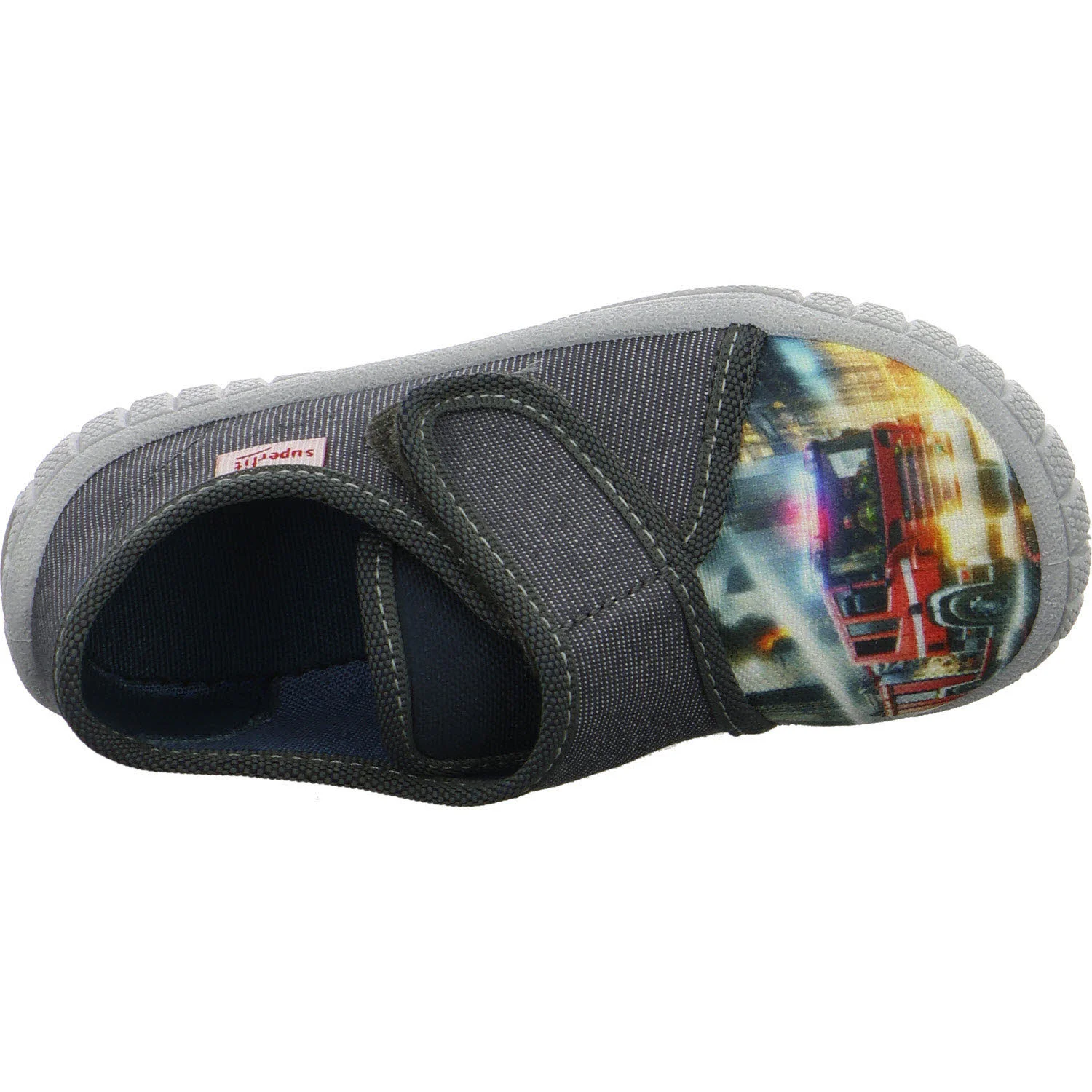 Superfit Kinder Hausschuhe 1-000271-2100 Bill grau WMS mittel