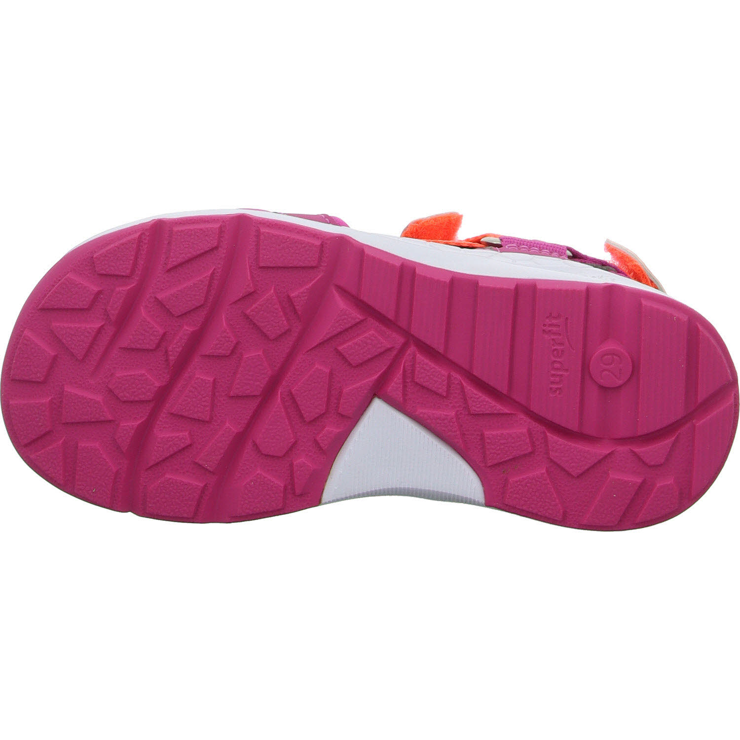 Element 5 von 8 (Bild) – Superfit Kinder Sandalen 1-000580-5510 Criss Cross pink/orange WMS mittel