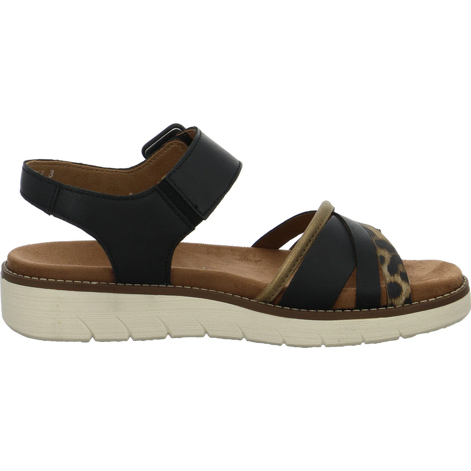 Remonte Damen Sandalen D2043-03 D2043 schwarz/antique/natu F 1/2 (normal)