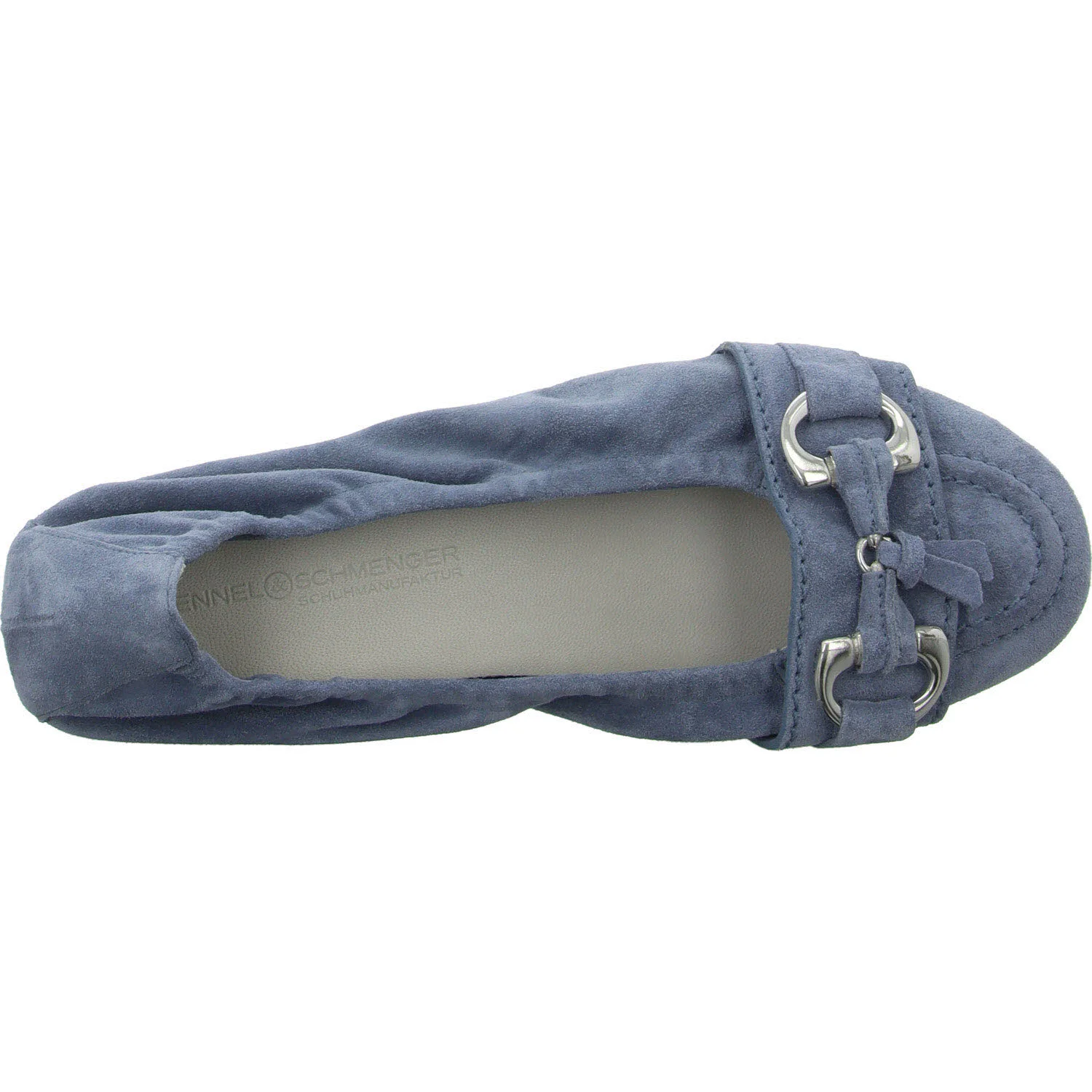 Kennel & Schmenger Damen Ballerina 51-10300.353 Malu cielo/silver normal