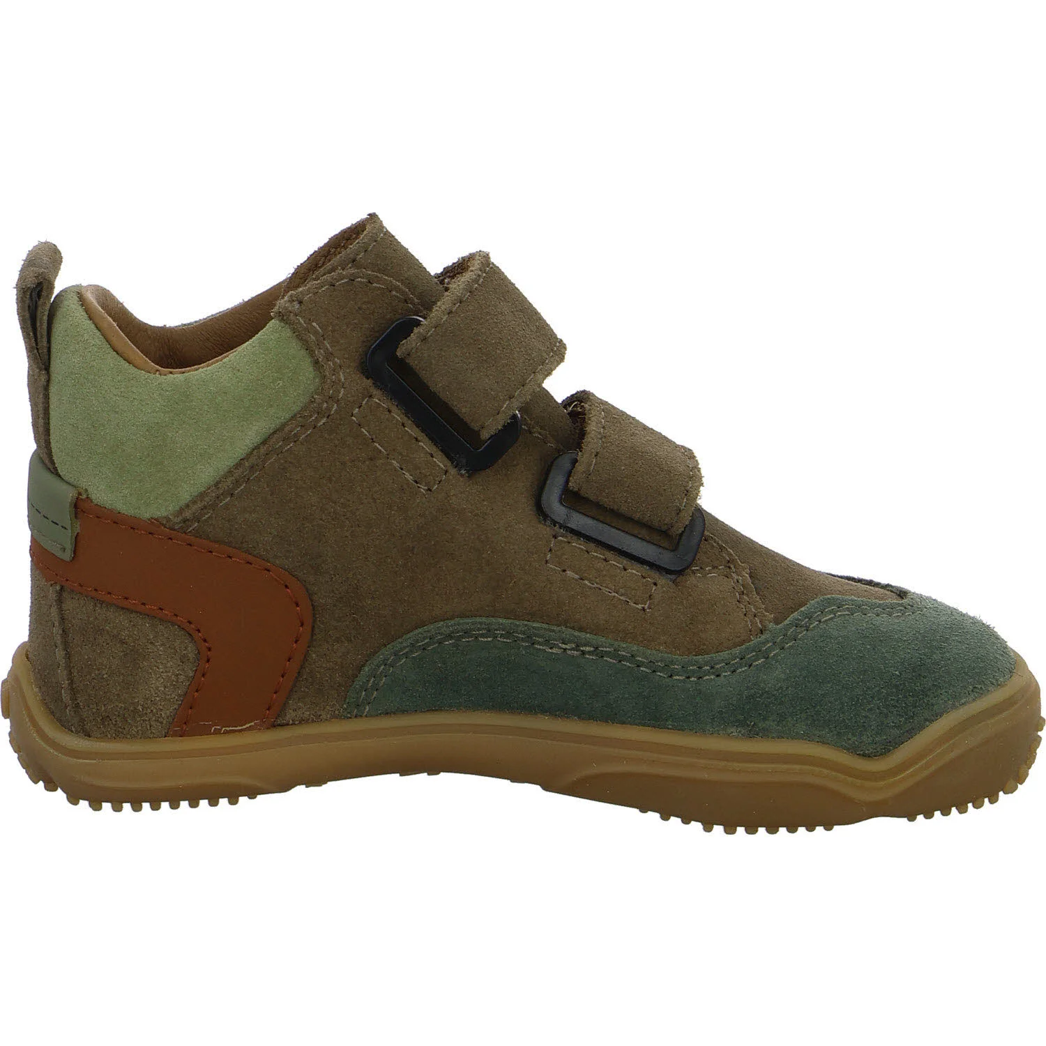 qnuffs Kinderschuh zum Schlupfen QN 0010142/260 Kastanie salbei/hazel WMS mittel