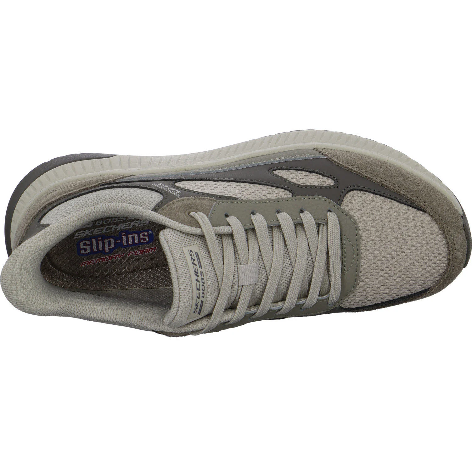 Skechers Herren Schnürschuhe 118412 TPMT BOBS Squad 4 - Core Look taupe/multi normal