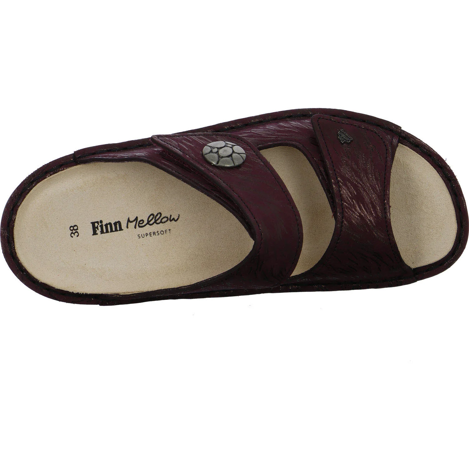 Finn Comfort Damen Pantoletten 02642-853391 Moorea bordo weit